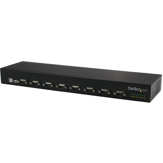 StarTech USB to Serial Hub - 8 Port - COM Port Retention - Rack Mount and Daisy Chainable - FTDI USB to RS232 Hub, TAA