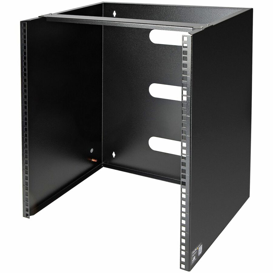 StarTech 12U Wall Mount Rack, 14in Deep, 19in Wall Mount Network Rack, Wall Mounting Patch Panel Bracket for Switch/IT Equipment, TAA