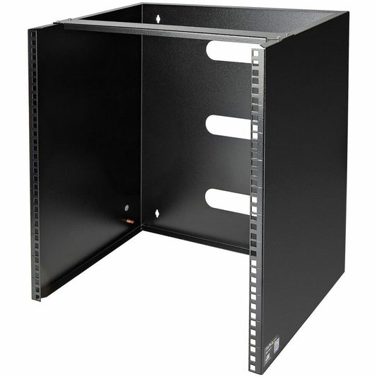 StarTech 12U Wall Mount Rack, 14in Deep, 19in Wall Mount Network Rack, Wall Mounting Patch Panel Bracket for Switch/IT Equipment, TAA