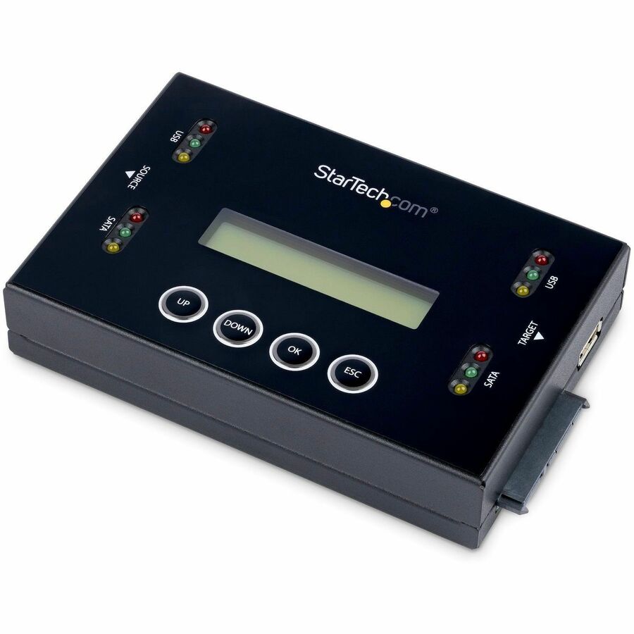 StarTech Hard Drive and USB Thumb Drive Duplicator/Eraser, USB Flash & SATA HDD/SSD Cloner/Copier & Wiper, Toolless Sanitizer, TAA