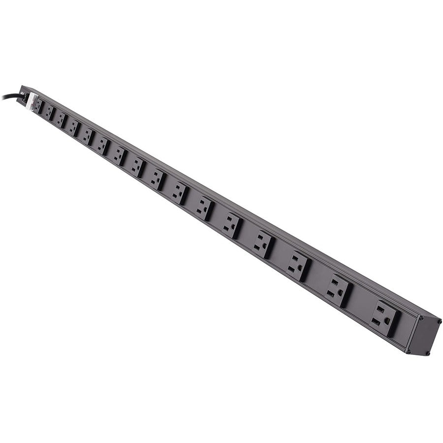 Eaton Tripp Lite Series 16-Outlet Vertical Power Strip, 120V, 15A, NEMA 5-15P, 15 ft. (4.57 m) Cord, 48 in., Black Housing