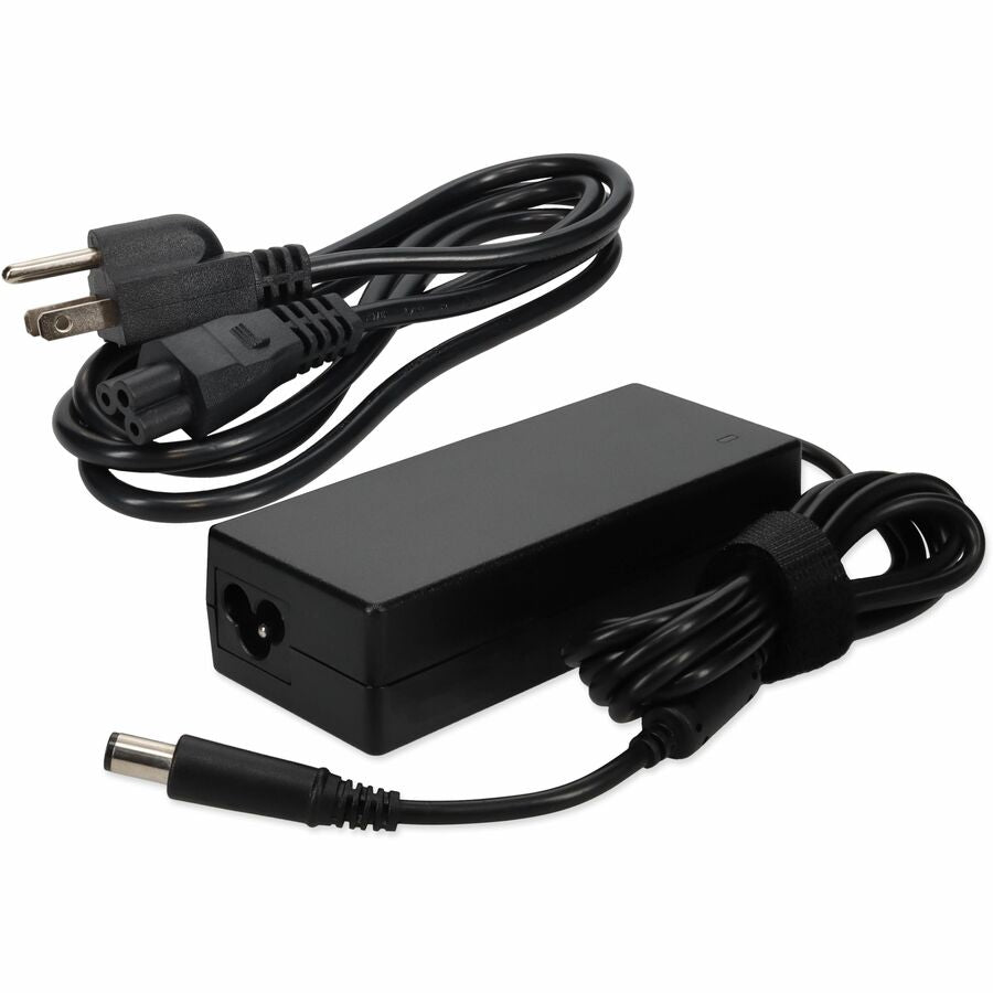 AddOn Dell JC53V Compatible 90W 19.5V at 4.62A Black 7.4 mm x 5.0 mm Laptop Power Adapter and Cable