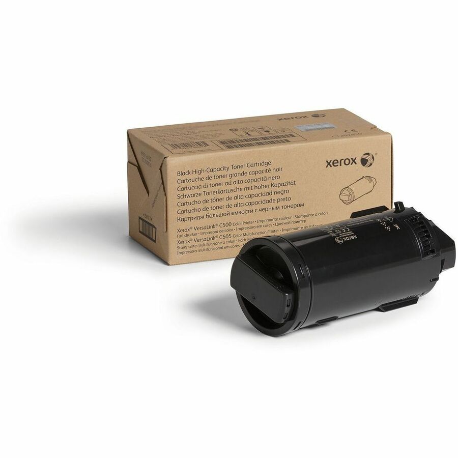 Xerox Genuine Xerox&reg; VersaLink&reg; C500 Color Printer, C505 Color Multifunction Printer Black, High capacity Toner Cartridge (12100 Pages) - 106R03869