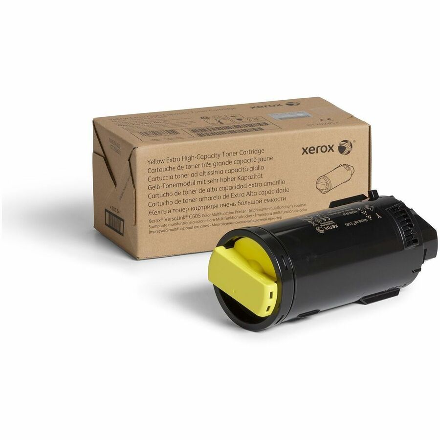 Xerox Genuine Xerox&reg; VersaLink&reg; C605 Color Multifunction Printer Yellow Extra High capacity Toner Cartridge (16800 Pages) - 106R03930