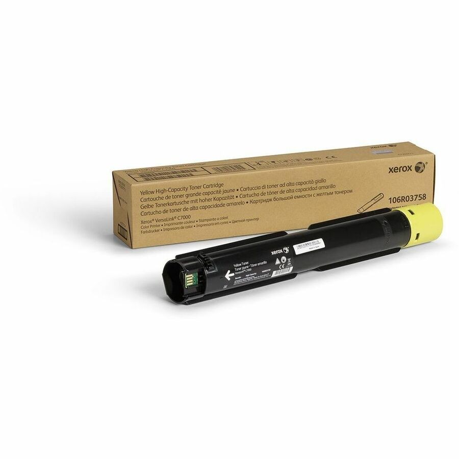 Xerox Genuine Xerox&reg; VersaLink&reg; C7000 Color Printer Yellow High capacity Toner Cartridge (10100 Pages) - 106R03758