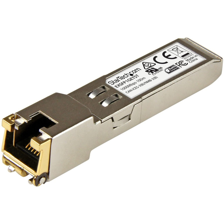 StarTech Juniper EX-SFP-1GE-T Compatible SFP Module - 1000BASE-T - 1GE Gigabit Ethernet SFP to RJ45 Cat6/Cat5e Transceiver - 100m