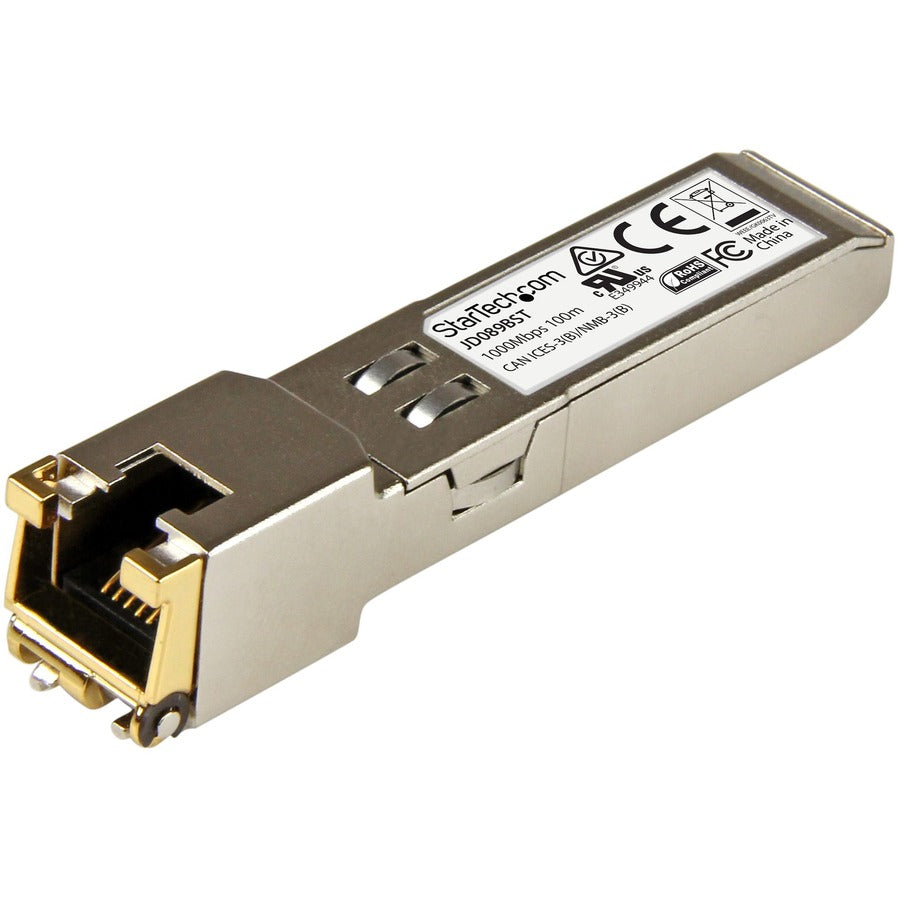 StarTech HPE JD089B Compatible SFP Module - 1000BASE-T - 1GE Gigabit Ethernet SFP SFP to RJ45 Cat6/Cat5e - 100m