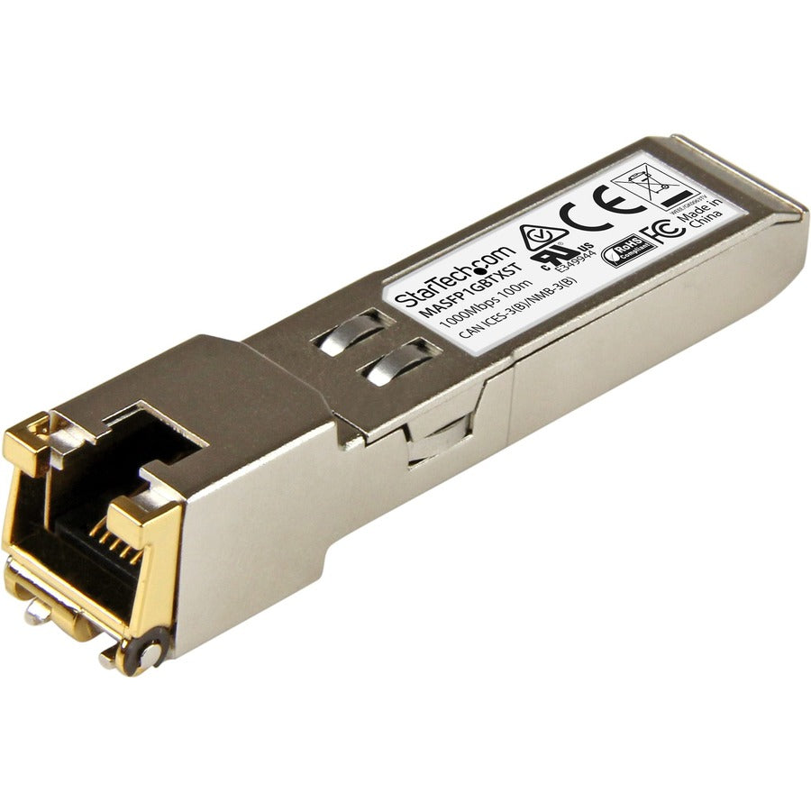 StarTech Cisco Meraki MA-SFP-1GB-TX Compatible SFP Module - 1000BASE-T - 10/100/1000 Mbps SFP to RJ45 Cat6/Cat5e Transceiver - 100m