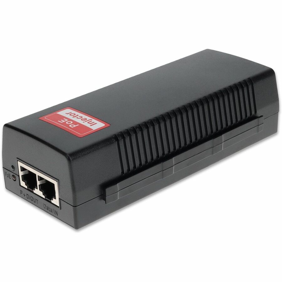 AddOn 30W 10/100/1000M POE Injector with plastic shell (10/100/1000Base-T, 30W,1/2(+),3/6(-))