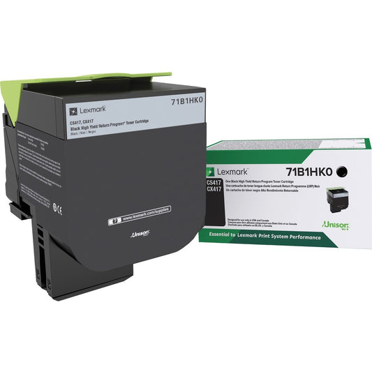 Lexmark Unison Original High Yield Laser Toner Cartridge - Black - 1 Each