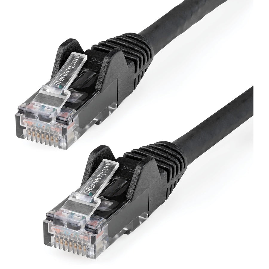 StarTech 125ft CAT6 Ethernet Cable - Black Snagless Gigabit - 100W PoE UTP 250Mhz Category 6 Patch Cord UL Certified Wiring/TIA