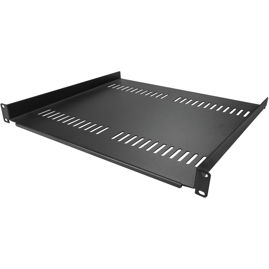 StarTech 1U Vented Server Rack Cabinet Shelf - Fixed 16" Deep Cantilever Rackmount Tray for 19" Data/AV/Network Enclosure w/Cage Nuts