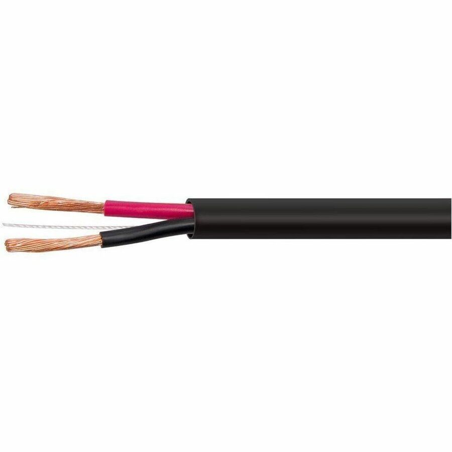 Monoprice Speaker Wire, CMP Rated, 2-Conductor, 16AWG, 500ft, Black