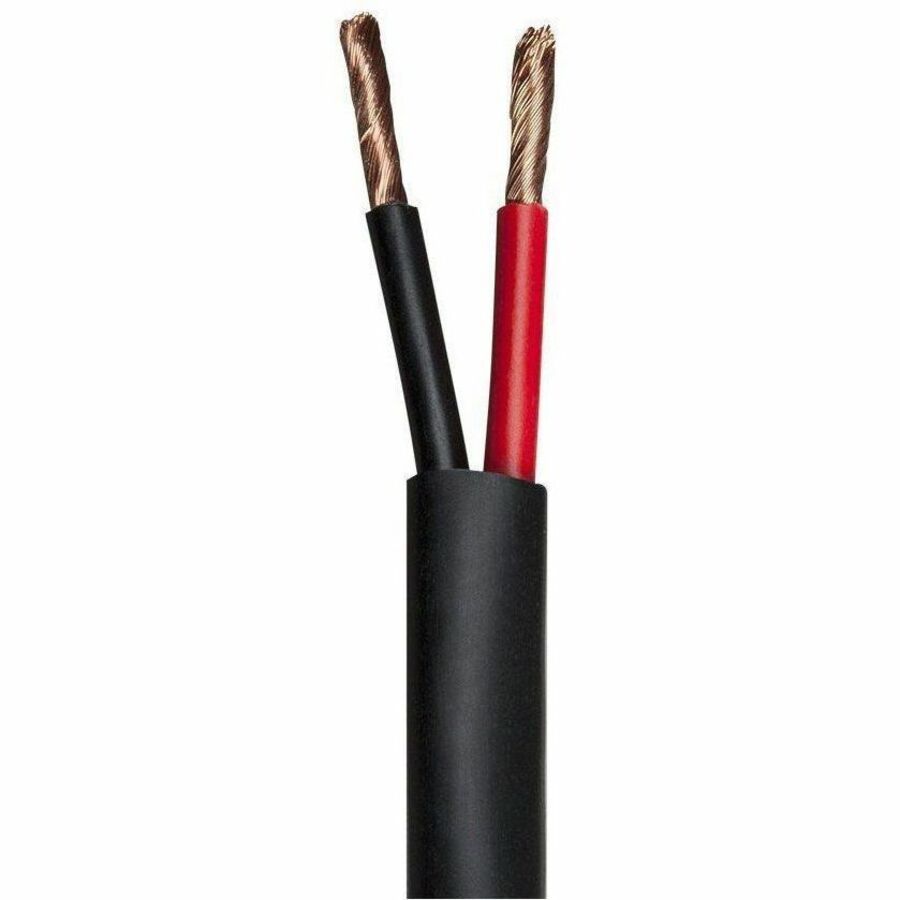 Monoprice Speaker Wire, CMP Rated, 2-Conductor, 12AWG, 500ft, Black