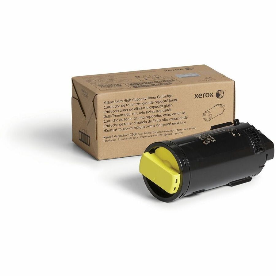 Xerox Genuine Xerox&reg; VersaLink&reg; C600 Color Printer Yellow Extra High capacity Toner Cartridge (16800 Pages) - 106R04008