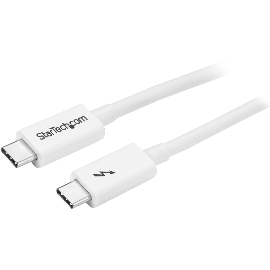 StarTech 3.3ft (1m) Thunderbolt 3 Cable, 20Gbps, 100W PD, 4K Video, Thunderbolt-Certified, Compatible w/ TB4/USB 3.2/DisplayPort