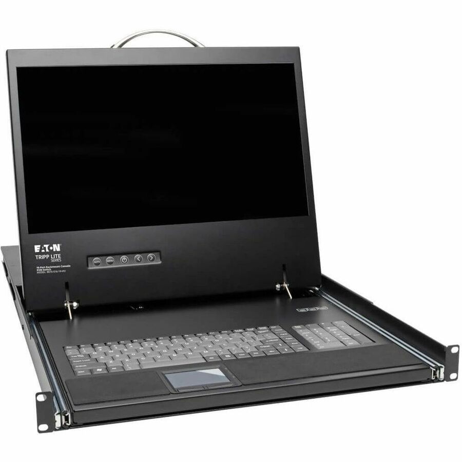 Tripp Lite by Eaton NetCommander 16-Port Cat5 KVM over IP Switch - 19 in. LCD 2 Remote + 1 Local User 1U Rack-Mount