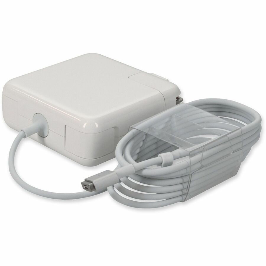 AddOn Apple Computer A1435 Compatible 60W 16.5V at 3.65A Black MagSafe 2 Laptop Power Adapter and Cable