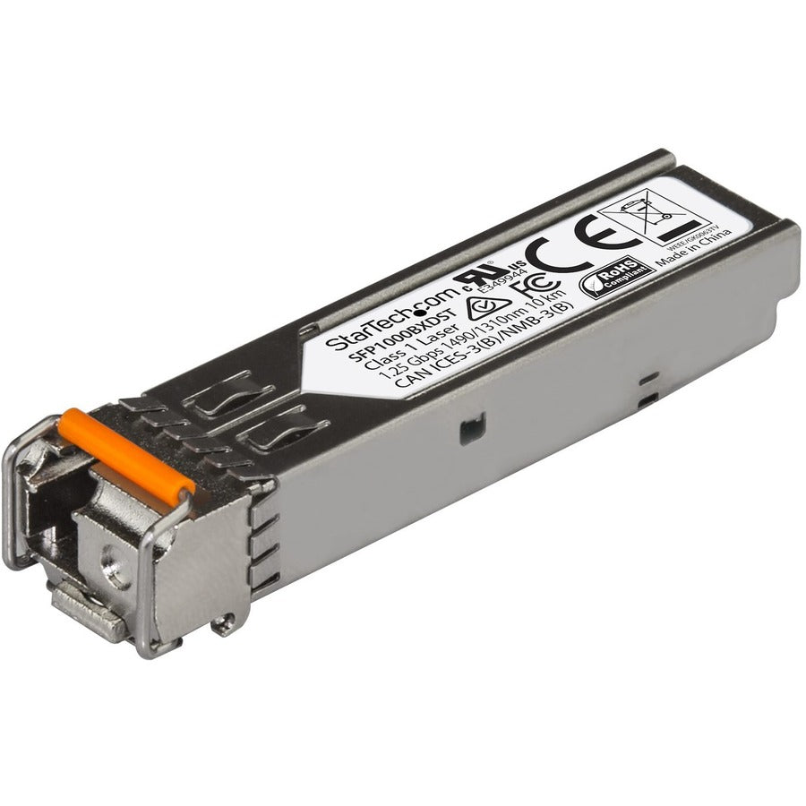 StarTech MSA Uncoded SFP Transceiver Module - 1000BASE-BX - 1GbE Gigabit Ethernet BiDi Fiber (SMF)