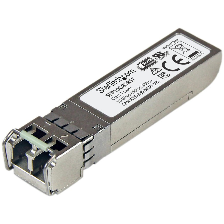 StarTech MSA Uncoded SFP+ Module - 10GBASE-SR - 10GE Gigabit Ethernet SFP+ 10GbE Multi Mode Fiber (MMF) Optic Transceiver - 300m DDM