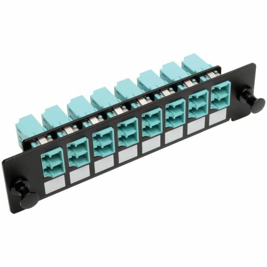 Tripp Lite by Eaton High-Density Fiber Adapter Panel (MMF/SMF) 8 LC Duplex Connectors Black