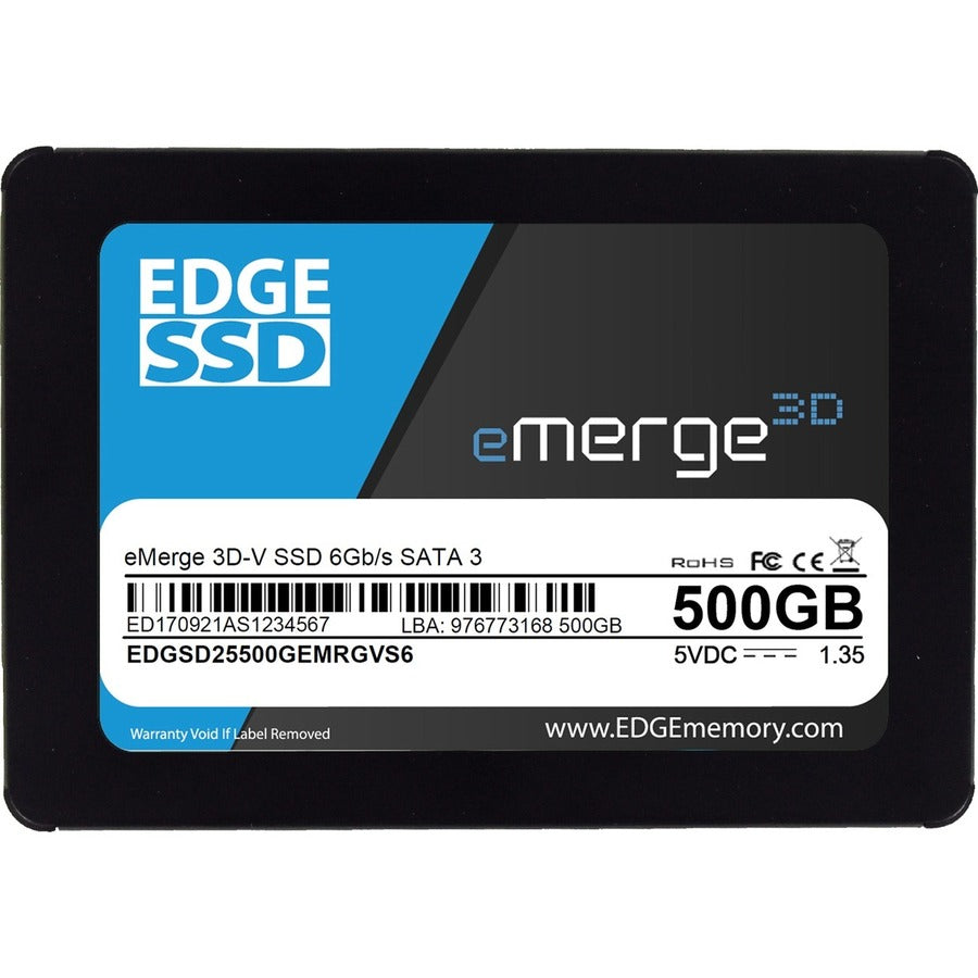 500GB 2.5 EMERGE 3D-V SSD - SATA 6GB/S