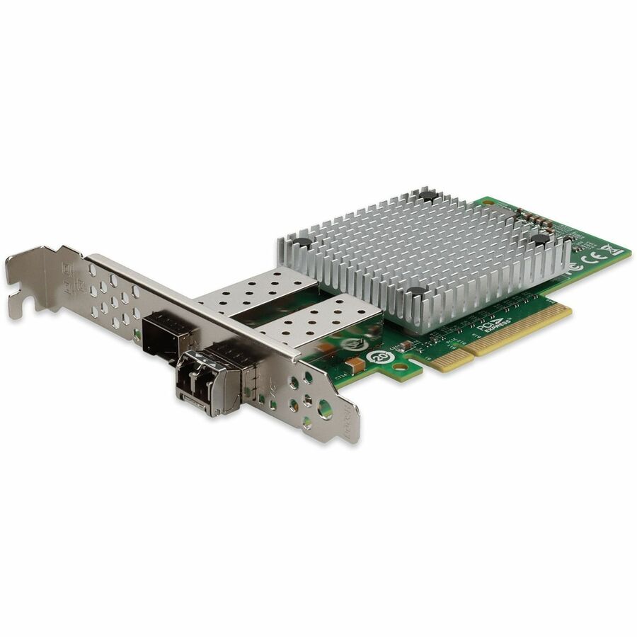 AddOn QLogic&reg; QLE3442-SR-CK Comparable 10Gbs Dual Open SFP+ Port 300m MMF PCIe 3.0 x8 Network Interface Card w/2 10GBase-SR SFP+ Transceivers