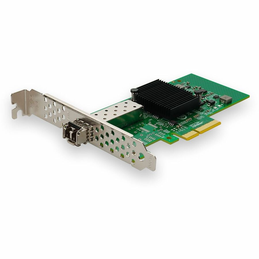 AddOn 1Gbs Single Open SFP Port 550m MMF PCIe 2.0 x4 Network Interface Card w/1000Base-SX SFP Transceiver