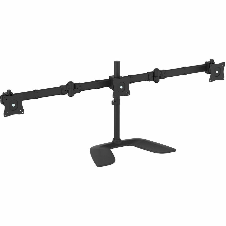 StarTech Triple Monitor Stand, Crossbar, Steel & Aluminum, For VESA Mount Monitors up to 27"(17.6lb/8kg), Monitor Stand, 3 Monitor Arm
