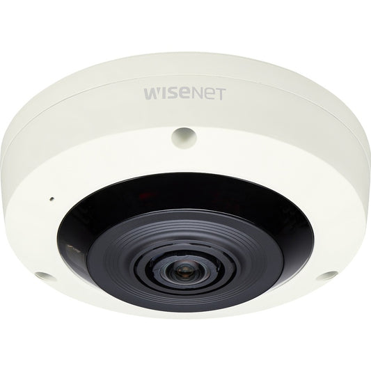 Wisenet XNF-8010R 6 Megapixel Indoor Network Camera - Fisheye - Ivory