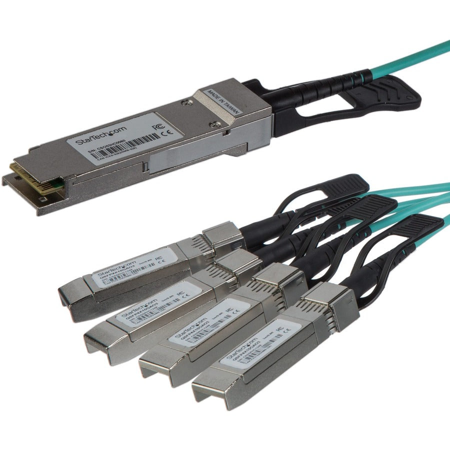StarTech AOC Breakout Cable for Cisco QSFP-4X10G-AOC3M - 3m 40G 1x QSFP+ to 4x SFP+ AOC Cable 40GbE QSFP+ Active Optical Fiber 9.84ft