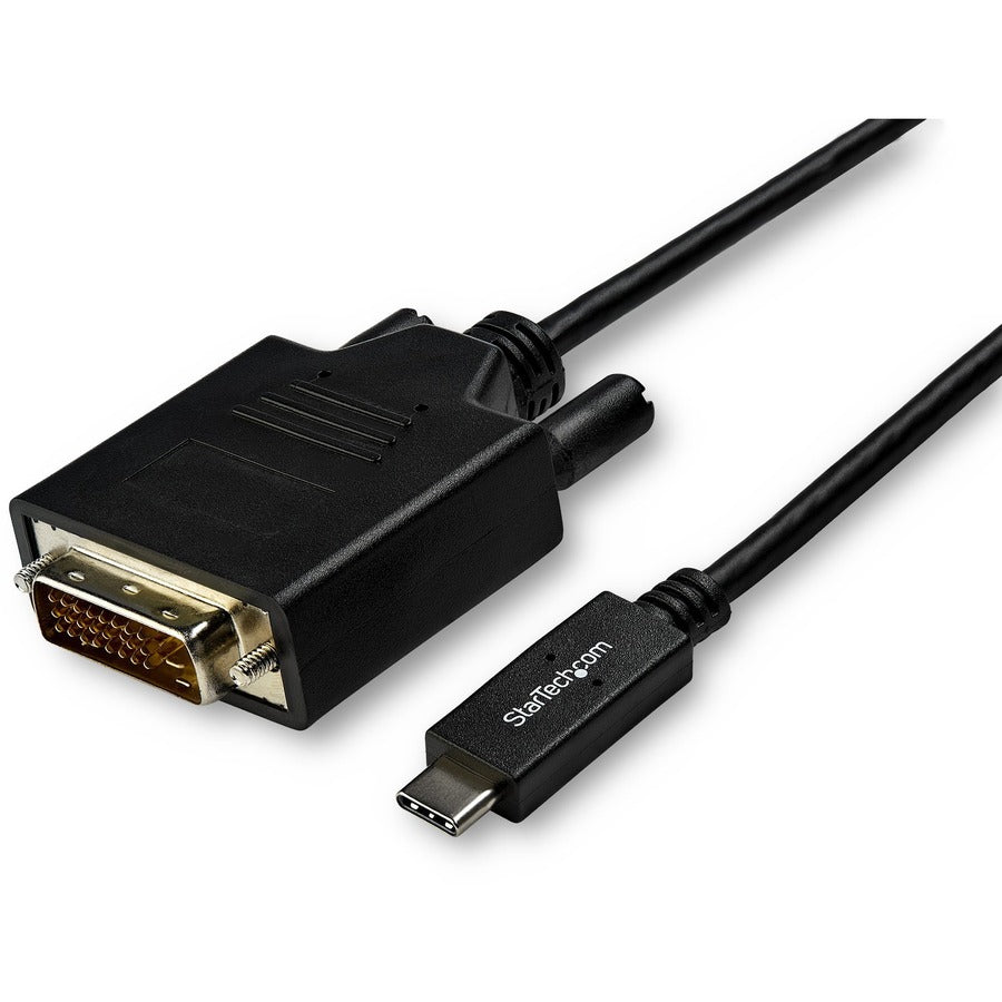 StarTech 10ft (3m) USB C to DVI Cable - 1080p USB Type-C to DVI-Digital Video Display Adapter Monitor Cable - Works w/ Thunderbolt 3