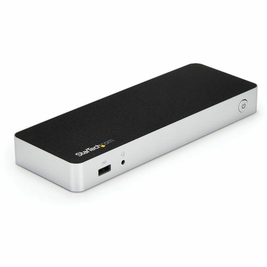 StarTech Dual Monitor USB C Docking Station w/ 60W Power Delivery - USB 3.1 Gen 1 Type C to HDMI or DVI - 5x USB - Windows Laptop Dock