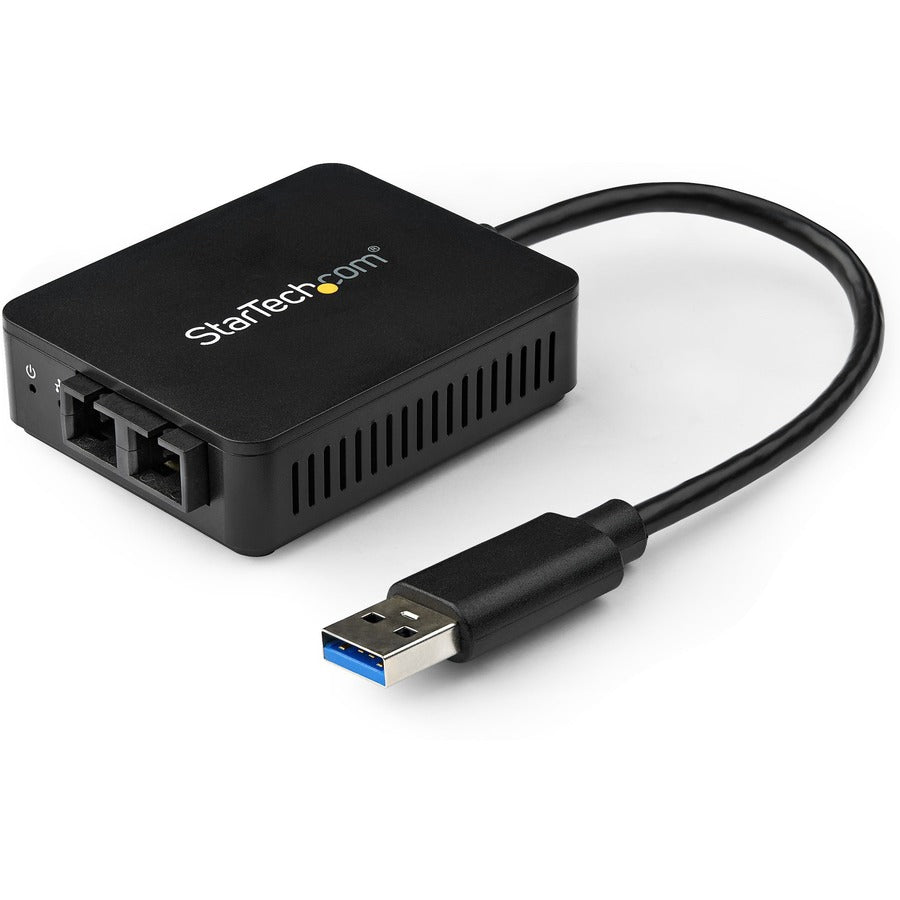 StarTech USB to Fiber Optic Converter - 1000Base-SX SC - USB 3.0 to Gigabit Ethernet Network Adapter - 550m MM - Windows / Mac / Linux