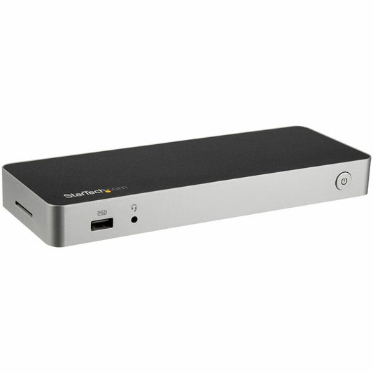 StarTech USB C Dock - 4K Dual Monitor HDMI & DisplayPort USB Type-C Docking Station - 60W Power Delivery, SD, 4-port USB 3.0 Hub, GbE