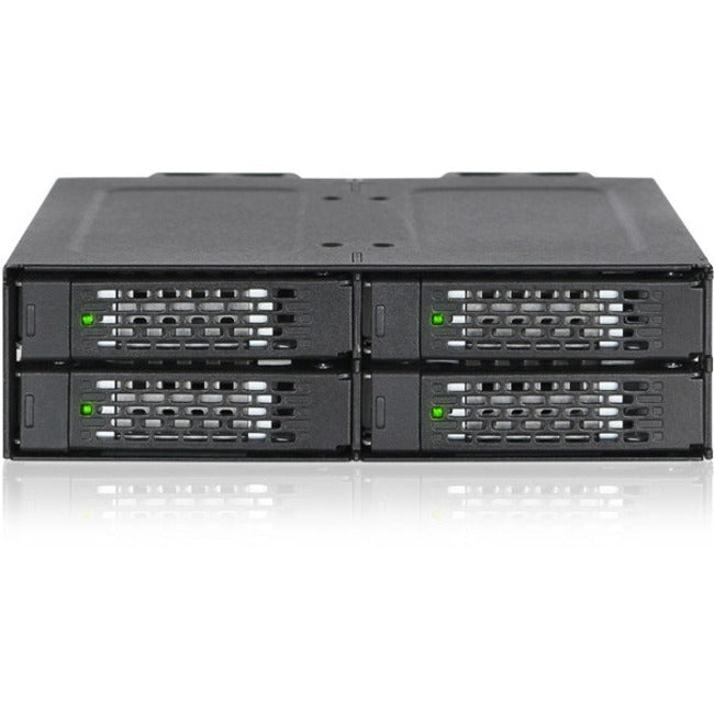 Icy Dock ToughArmor MB699VP-B Drive Enclosure for 5.25" - Mini-SAS HD Host Interface Internal - Black