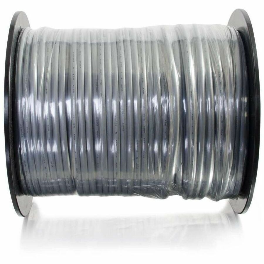C2G 500ft (152.4m) 28AWG 4-Conductor Silver Satin Modular Flat Telephone Cable Reel