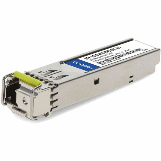 AddOn Dell SFP-1G-BX10-D53-DE Compatible TAA Compliant 1000Base-BX SFP Transceiver (SMF, 1550nmTx/1310nmRx, 10km, LC, DOM)