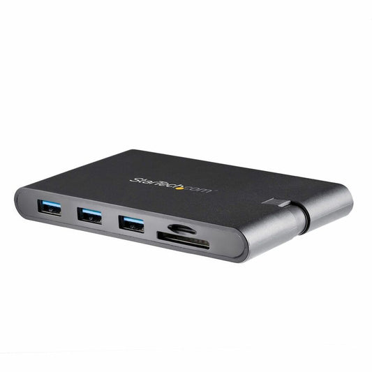 StarTech USB C Multiport Adapter - USB Type-C Mini Dock with HDMI 4K or VGA Video - 100W PD Passthrough, 3x USB 3.0, GbE, SD & MicroSD