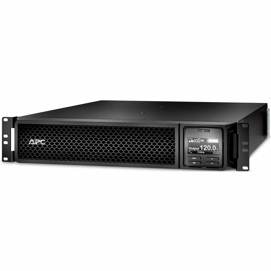 APC Smart-UPS On-Line, 2200VA, Rackmount 2U, 120V, 6x 5-20R+1x L5-20R NEMA outlets, SmartSlot, Extended runtime, W/ rail kit [TAA]