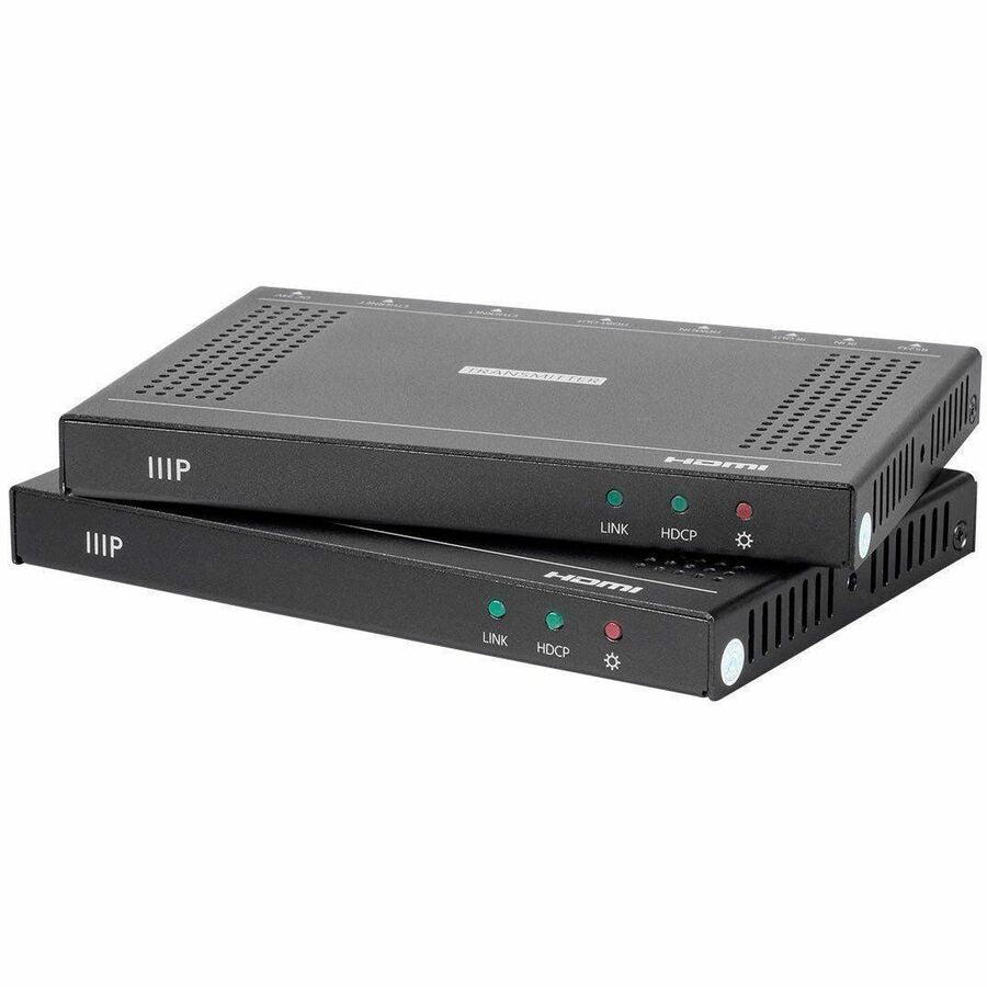 Monoprice Blackbird 4K60 Pro HDBaseT Extender Kit up to 100m with PoH, RS-232, HDCP 2.2