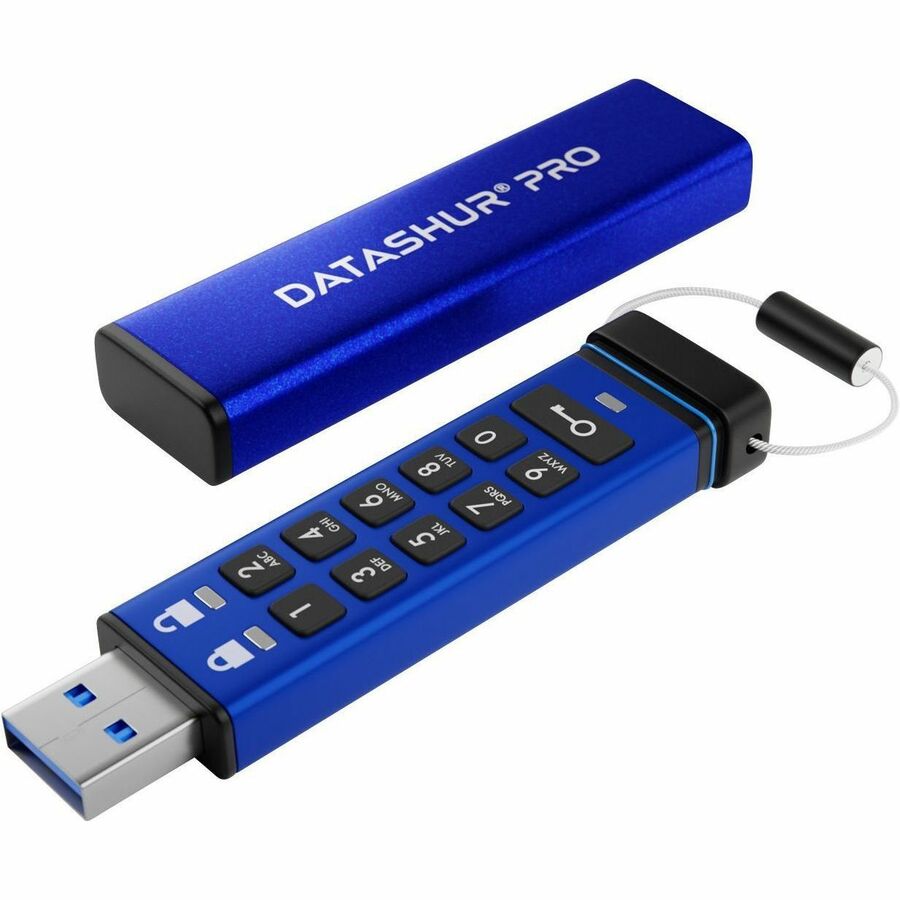 iStorage datAshur PRO 4 GB | Secure Flash Drive | FIPS 140-2 Level 3 Certified| NLNCSA DEP-V Certified | NATO Restricted Certified | PIN protected | Dust/Water Resistant