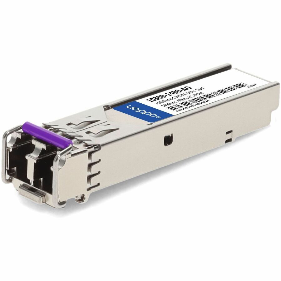 AddOn Extreme Networks&reg; 10309-1490 Compatible TAA 10GBase-CWDM SFP+ Transceiver (SMF, 1490nm, 40km, LC, DOM)