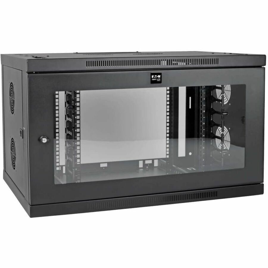 Tripp Lite by Eaton SmartRack 9U Low-Profile Switch-Depth-Plus Wall-Mount Mini Rack Enclosure Wide Acrylic Window