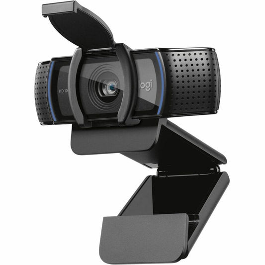 Logitech C920S Full HD Pro Webcam, 1080p/30fps Video Calling, Clear Stereo Audio, Light Correction, Privacy Shutter
