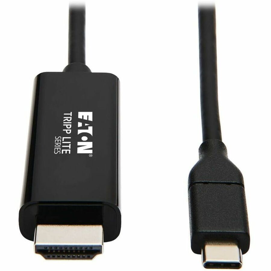 Eaton Tripp Lite Series USB-C to HDMI Adapter Cable (M/M), 4K 60 Hz, 4:4:4, Thunderbolt 3 Compatible, Black, 3 ft. (0.9 m)