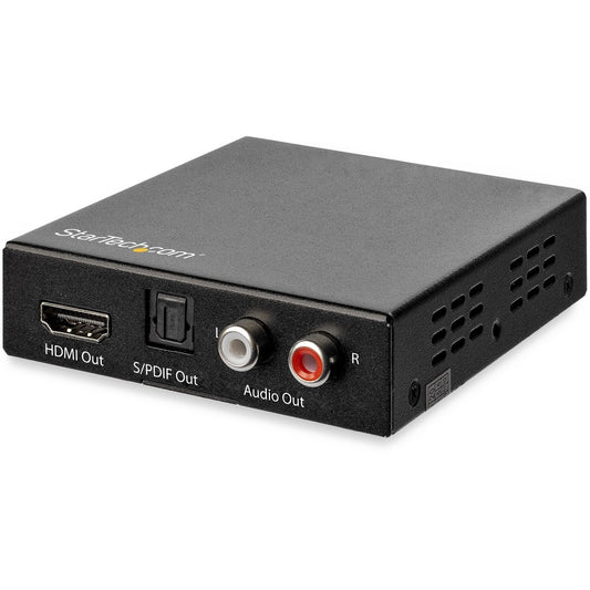 StarTech HDMI Audio Extractor with 40K 60Hz - HDMI Audio De-embedder - HDR - Toslink Optical Audio - Dual RCA Audio - HDMI 2.0