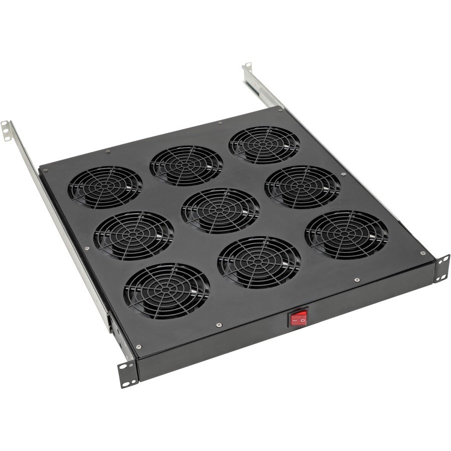 Tripp Lite by Eaton Fan Tray for 19 in. Racks - 1U 9 120V High-Performance Fans 864 CFM C14 Inlet
