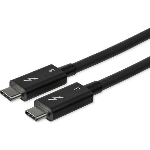 StarTech 2.6ft (80cm) Thunderbolt 3 Cable, 40Gbps, 100W PD, 4K/5K Video, Thunderbolt-Certified, Compatible w/ TB4/USB 3.2/DisplayPort