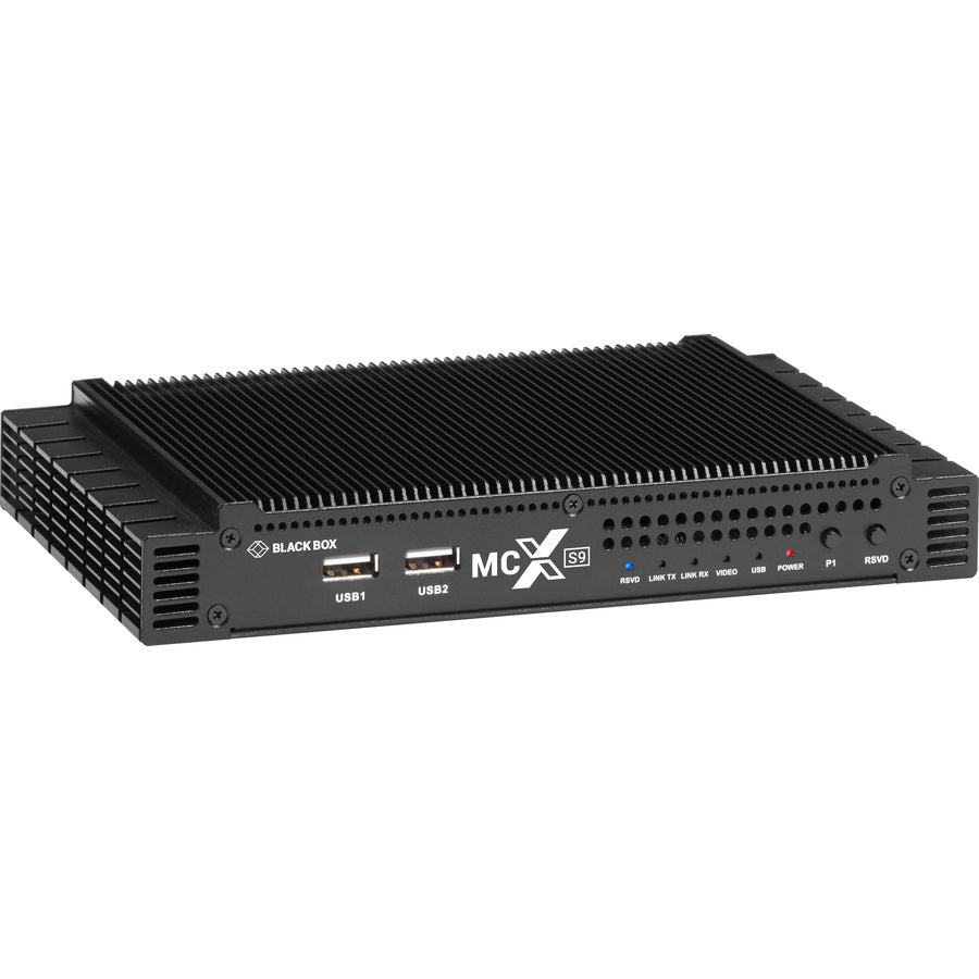 Black Box MCX S9 4K60 Network AV Decoder - HDMI 2.0, Scaling, USB, 10-GbE Copper or Fiber